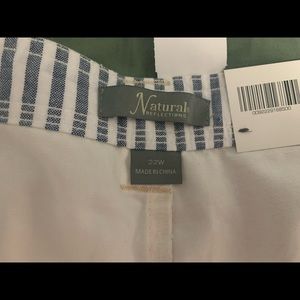 Size 22 100% White Cotton Shorts - New with tags.